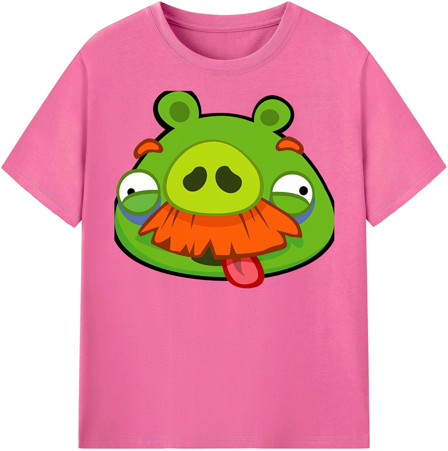 （画像用） Angry Birds アングリーバード レディースカジュアルプリントTシャツ（綿100％）